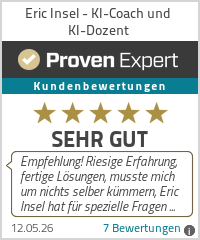 Erfahrungen & Bewertungen zu Eric Insel - KI-Coach und KI-Dozent